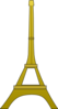 Gold Eiffel Tower Clip Art